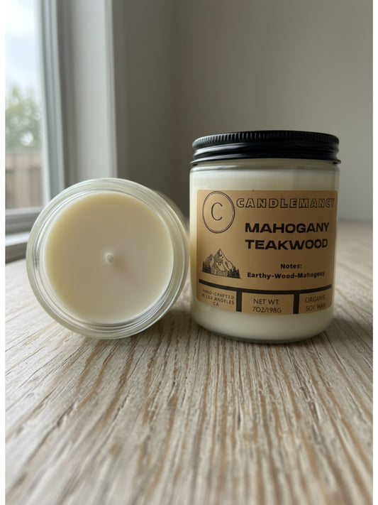 Mahogany Teakwood 7oz Scented Candle